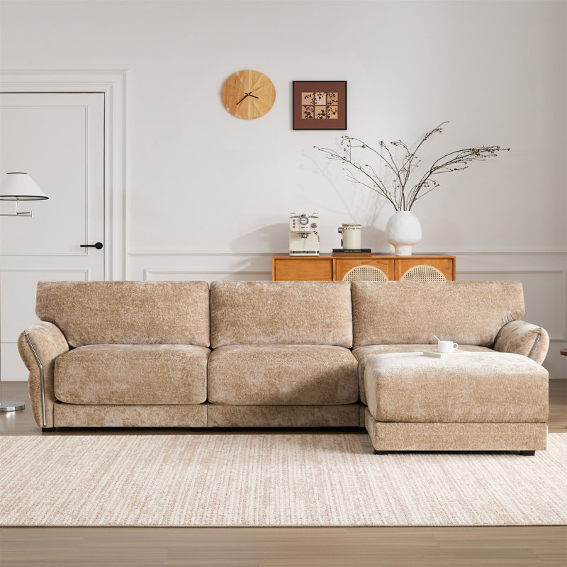 110" Modular Sectional Sofa, Khaki