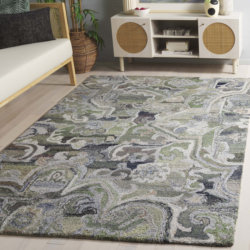 Marquee 116 Hand Tufted Performance Abstract Rug, Rectangle 4' x 6'