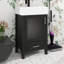 Meuble-lavabo de 20 po avec lavabo en céramique, meuble-lavabo autoportant de 20 po avec 1 grand tiroir et 1 porte à fermeture douce, armoire pour petit espace-1068689669