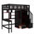 Ilish Twin 1 Drawer Loft Bed with Bookcase, Built-in-Desk and Shelves-6998443