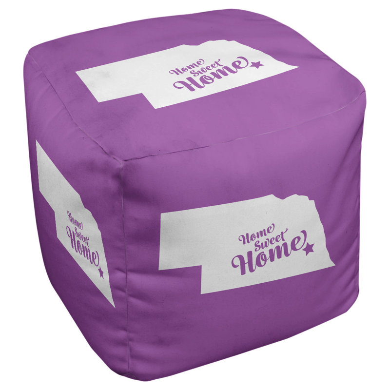 Repose-pieds à cubes lincoln the home, Violet