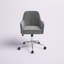 Chaise de travail en velours Trouville-1838053344