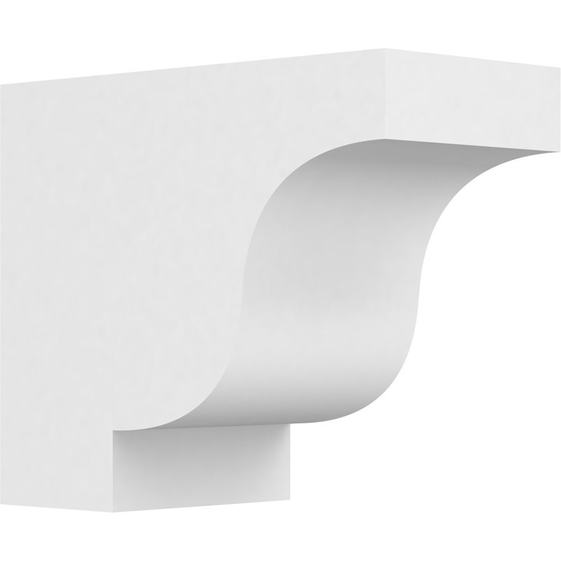 Queue de chevron standard en PVC de qualité architecturale Newport, H 10 po x L 6 po x P 12 po