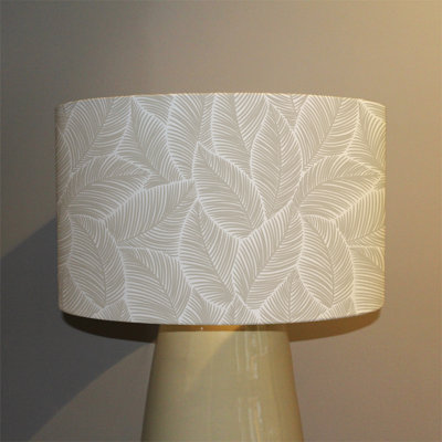 25cm H Canvas Drum Pendant Shade ( Clip On )