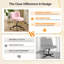 Chaise pivotante en velours moelleux avec base bronze antique et roulettes-772404505
