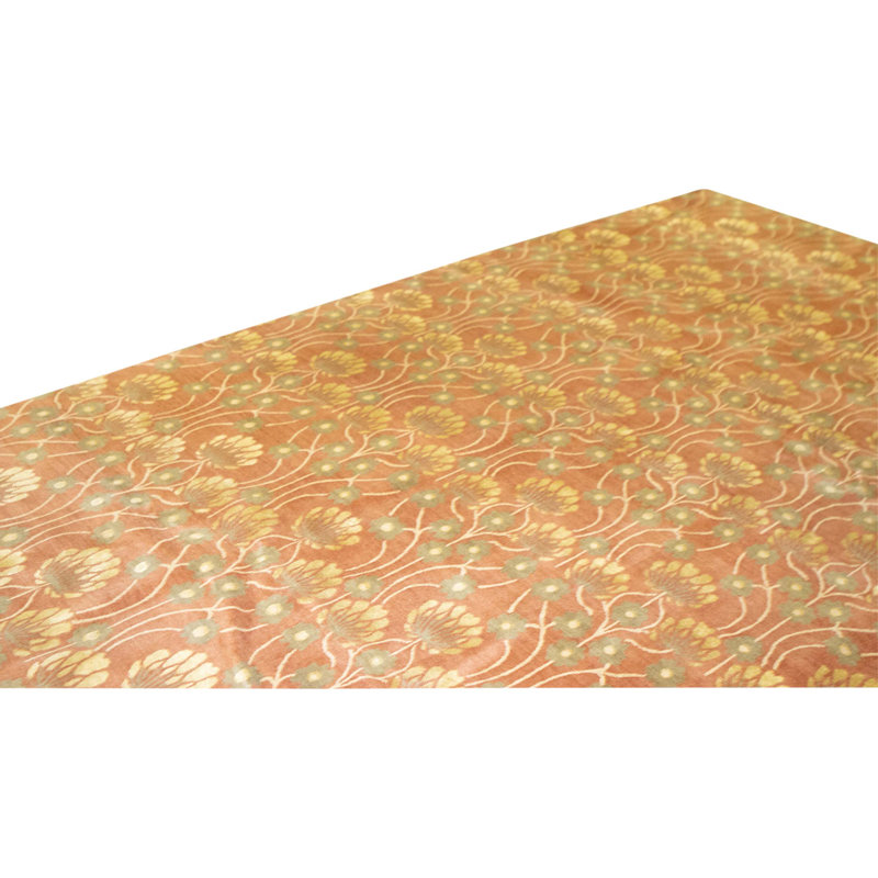 Hand Knotted Area Rug in Terracota