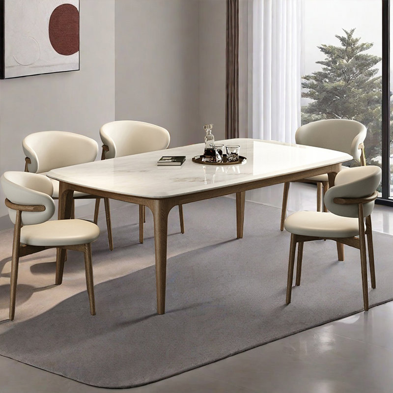 Tables de salle à manger rectangulaire Luxury, 7, H 29,9 po x L 70,8 po x l 35,4 po