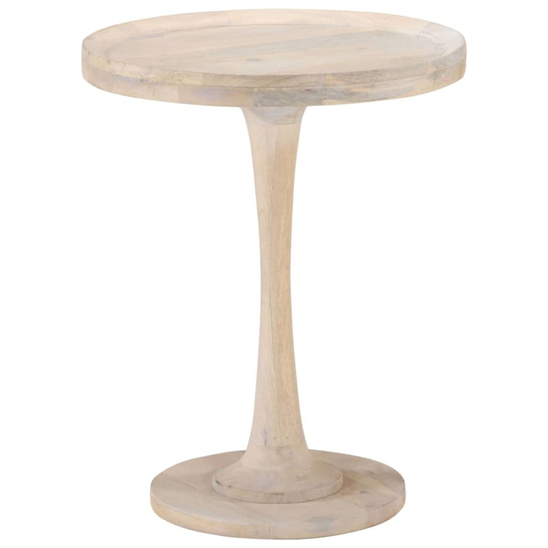 Union Solid Wood Pedestal End Table