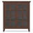 Artisan 38"W Solid Wood Transitional Medium Storage Cabinet with Glass Doors and Adjustable Shelves-1763551482