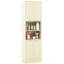 Armoire de cuisine, armoire autoportante de 75 po de hauteur avec portes et tablettes chêne clair