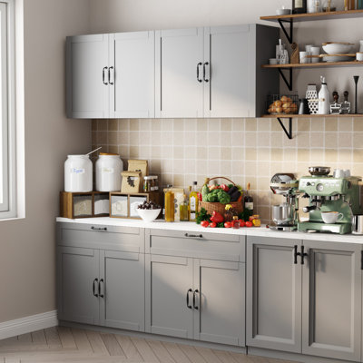 63"W Kitchen Pantry Sideboard Storage Cabinet