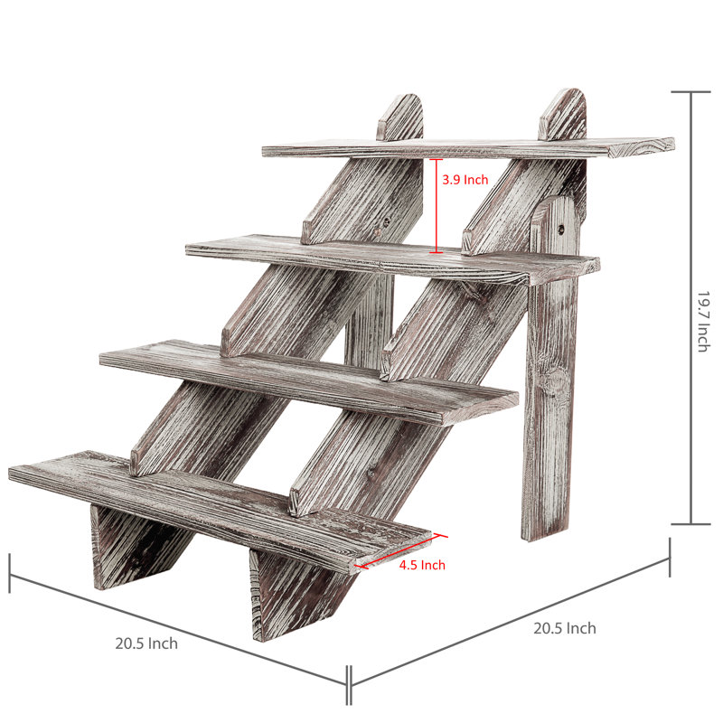 Henniker Wood Tiered Stand, Brown