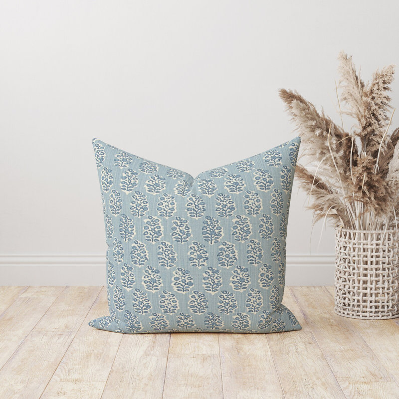 Housse de coussin réversible en coton Perry Stonewash, H 21 po x l 21 po