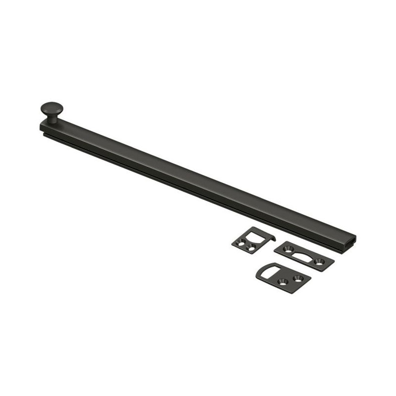 Boulon de surface 12 po Deltana 12SBCS10B, vis dissimulée, HD en bronze huilé, Bronze huilé