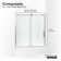 Composed 62 In. H Sliding Bath Door With 3/8 In. - Thick Glass