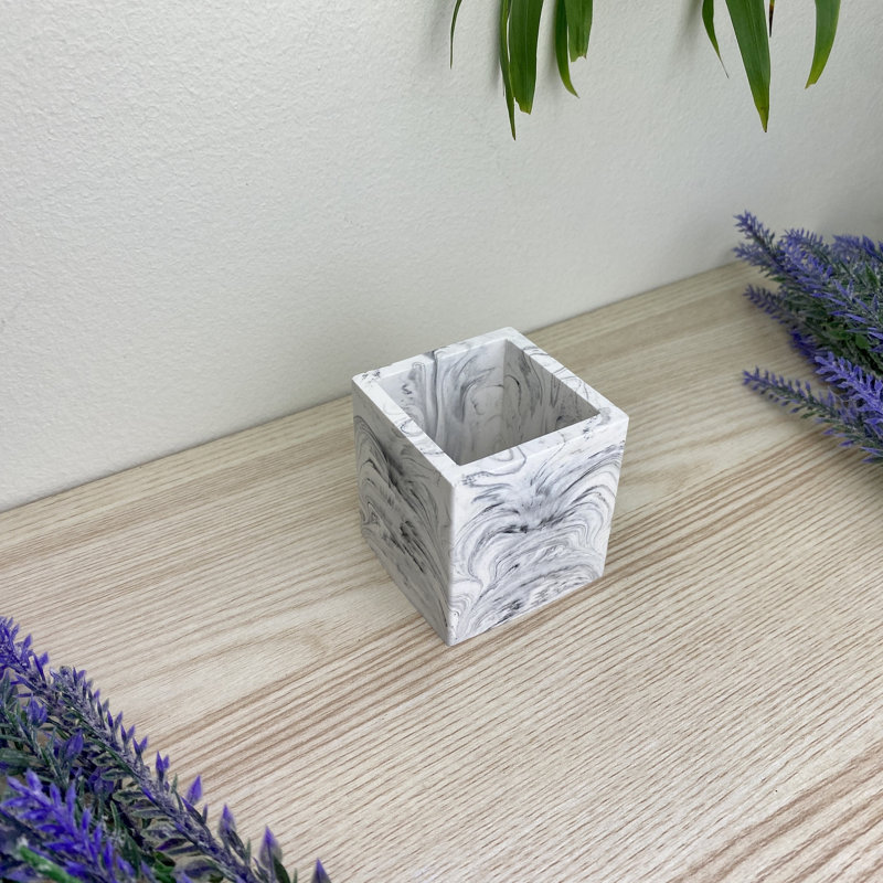 Neomi Square Pen Pot, Grey