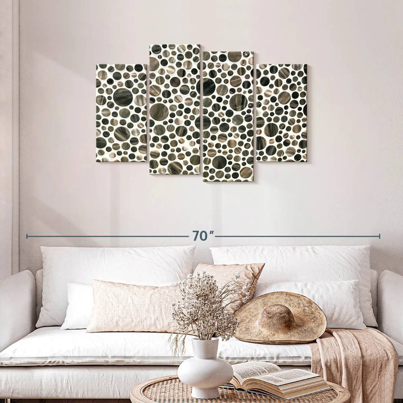 Avery Round Stone Tiles, 27" H x 43" W