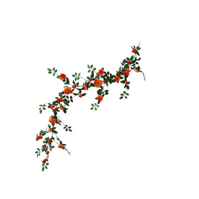  Guirlande artificielle de 180 cm avec vignes suspendues avec feuilles vertes
