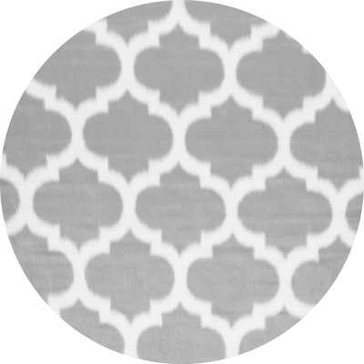 Tapis gris en fausse peau de mouton Beraun