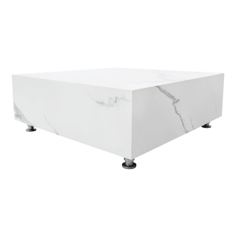 BIANCO Coffee Table made of Marble Porcelain 101.6 x 101.6 x 35.6 cm