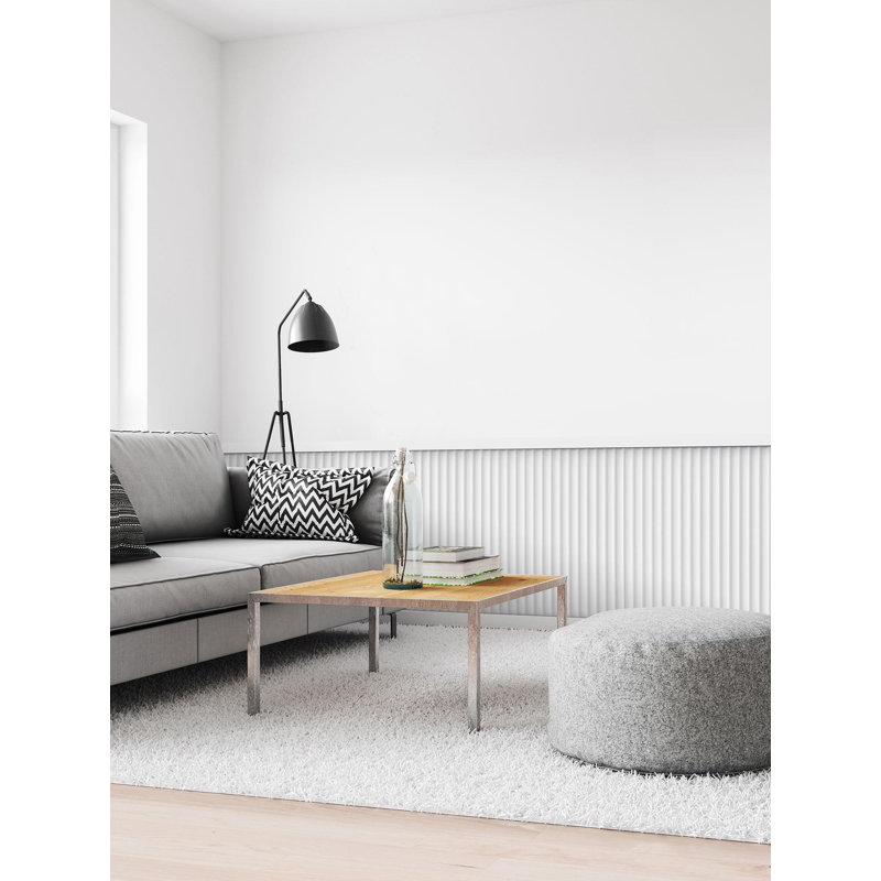 1/2 in D x 9-7/8 in W x 78-3/4 in L Primed White Polyurethane Panel Moulding