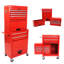 Armoire 6 outils en métal rouge avec 4 roues - tiroir de 15 kg, atelier de réparation de serrures de rangement-163656745