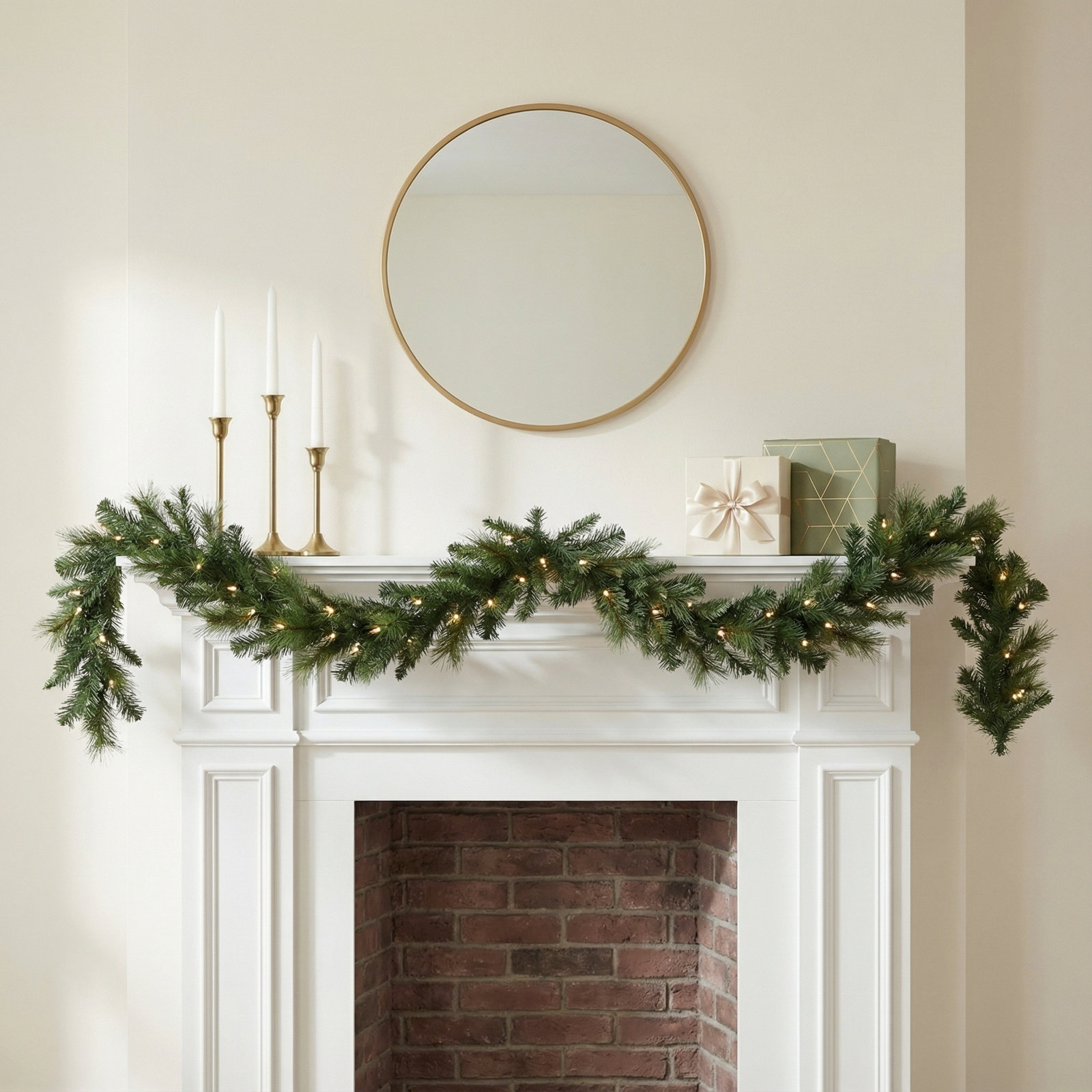 9'x10" Lit Belgium Mix Garland