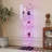 Modern White Tempered Glass Display Cabinet With Bluetooth Led Lights, Smart Motion Sensor, Locking Casters, And Adjustable Shelves-2037897103