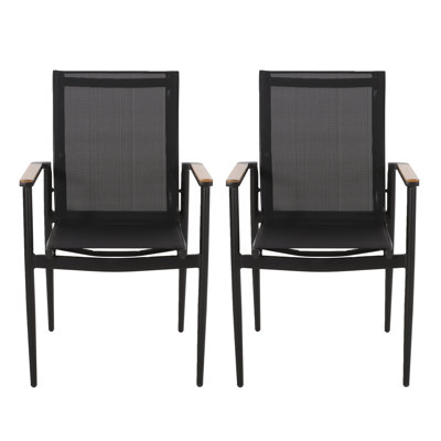 Sturdy Aluminum Dining Chairs In Natural Finish For Modern Spaces