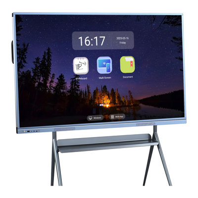 JYXCN 4K Smart Board, ordinateur tout-en-un interactif, écran tactile avec double système et partage de nuage pour la salle de classe, le bureau et les présentations?