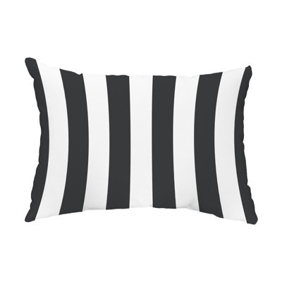Housse et insert de coussin rectangulaire d'extérieur à rayures Rugby