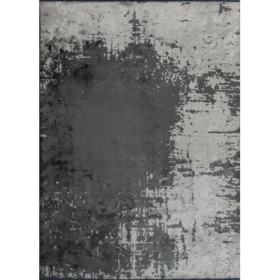 Rapture Black/Gray Abstract Luxury Area Rug