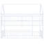 Lit simple en métal blanc avec étagère à thème de maison et système de clôture - Transformez votre chambre à coucher-765832737-765832765