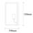 Modern Black Wall Lamp, Nickel Finish| Durable Metal Body, E27 Socket Up to 40W | IP20 Rated, Includes Setup Instructions | Stylish Lighting for Contemporary Home Décor-1976317159