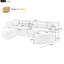 Canapé modulaire Boneless Couch Canapé modulaire 114,9 po-129891994