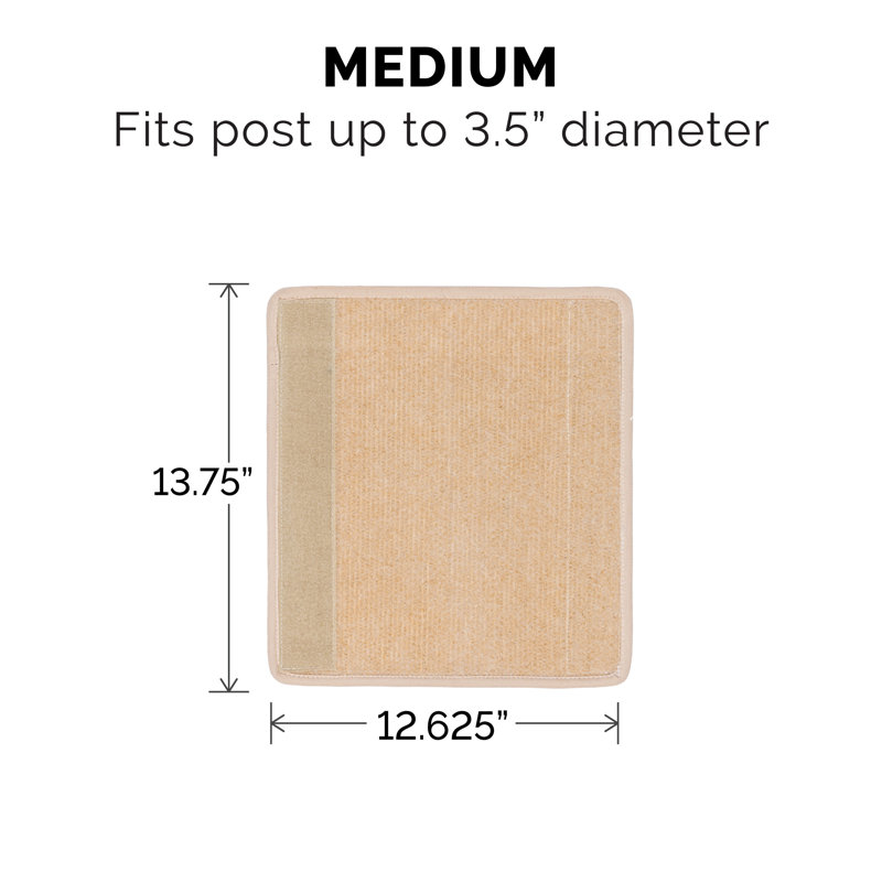 Replacement Scratching Post Cover Carpet, Cream, Medium