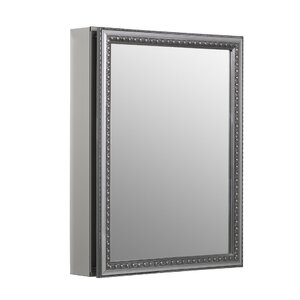 Kohler Clw Recessed/Surface Mount Framed Medicine Cabinet with 2 Adjustable Shelves and Interior Mirror