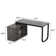 Fort Myers Reversible Multi-Functional Desk with Storage Drawers and Open Shelving