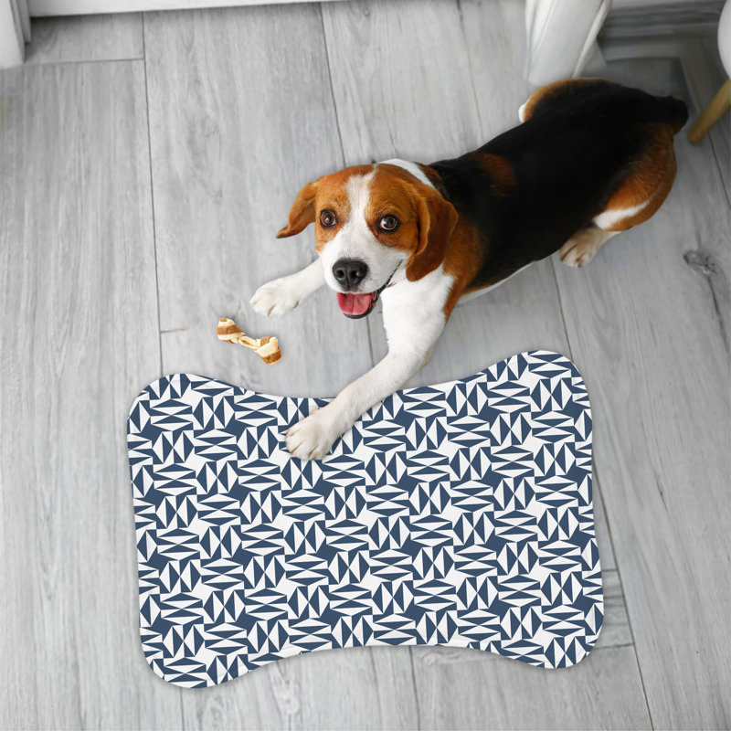Tapis d'alimentation rose en forme d'os rose - 1 pièce