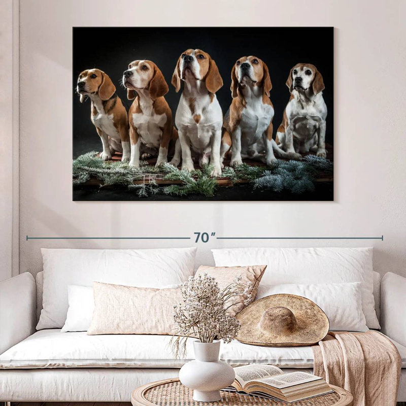 Beagle Squad, 34" H x 51" W