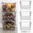 MTL-BSKT3 Sorbus 3 Pack Farmhouse Scoop Wire Baskets with Handles-2144850287