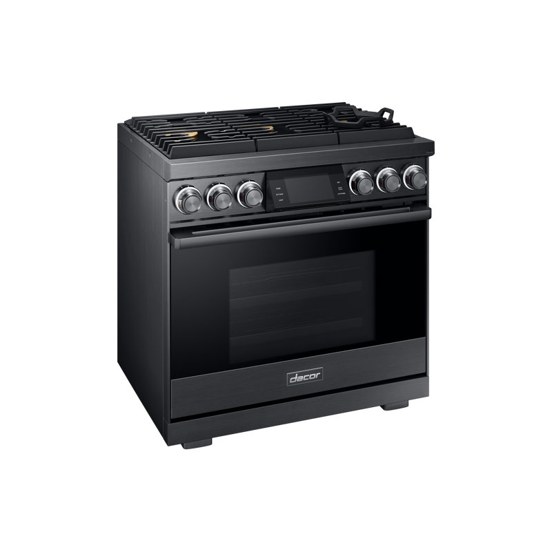 36" Pro-Range 6 Burners, Contemporary, NG/LP, Graphite Stainless