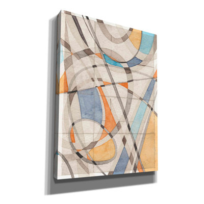 «Ovals & Lines II» par Nikki Galapon, art mural sur toile