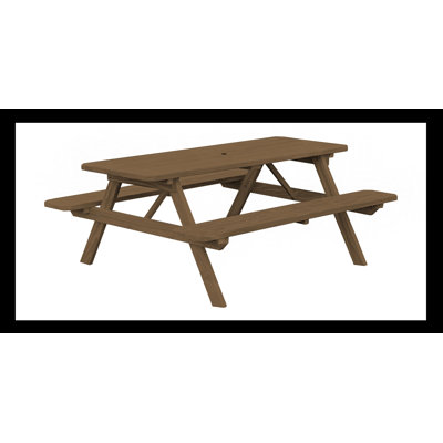 Table de pique-nique rectangulaire pour 6 personnes 70 po Latham