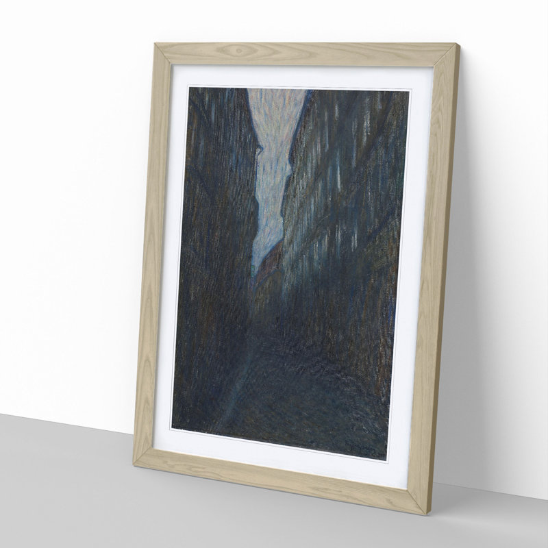 Summer Night by Eugene Jansson - Picture Frame Painting, 48cm H x 36cm W x 2cm D, Oak Framed