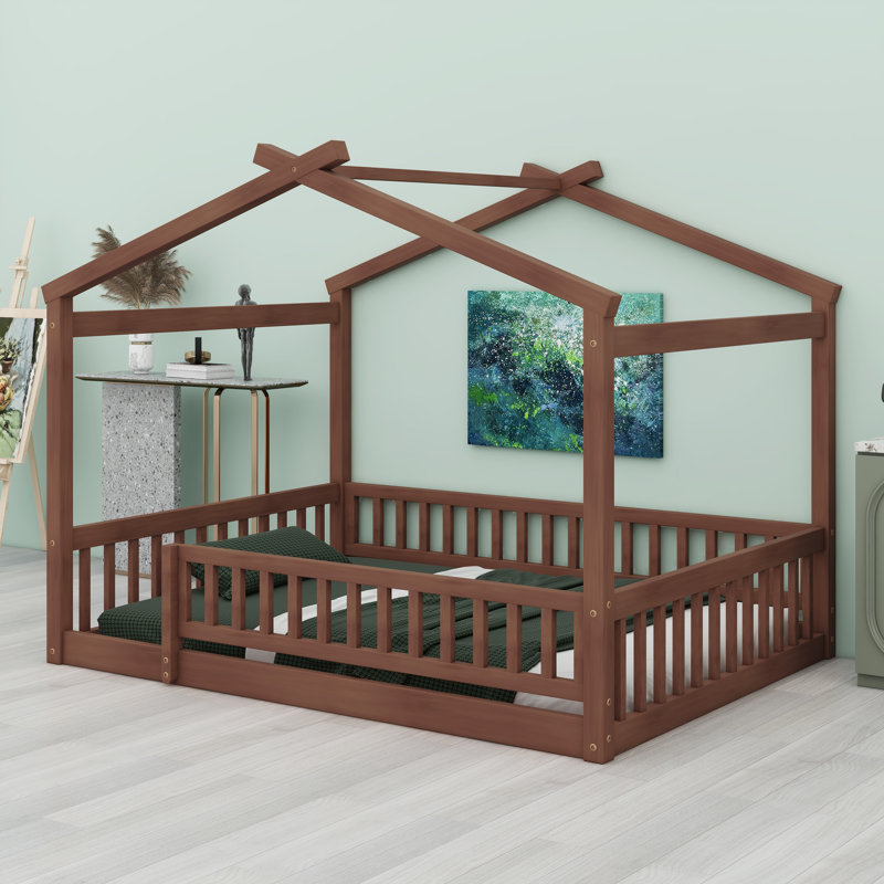Structure de lit Classic Classic, Noyer