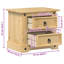 53cm W Solid Wood Bedside Table