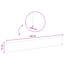 100 cm W Steel Lawn Edging Fencing