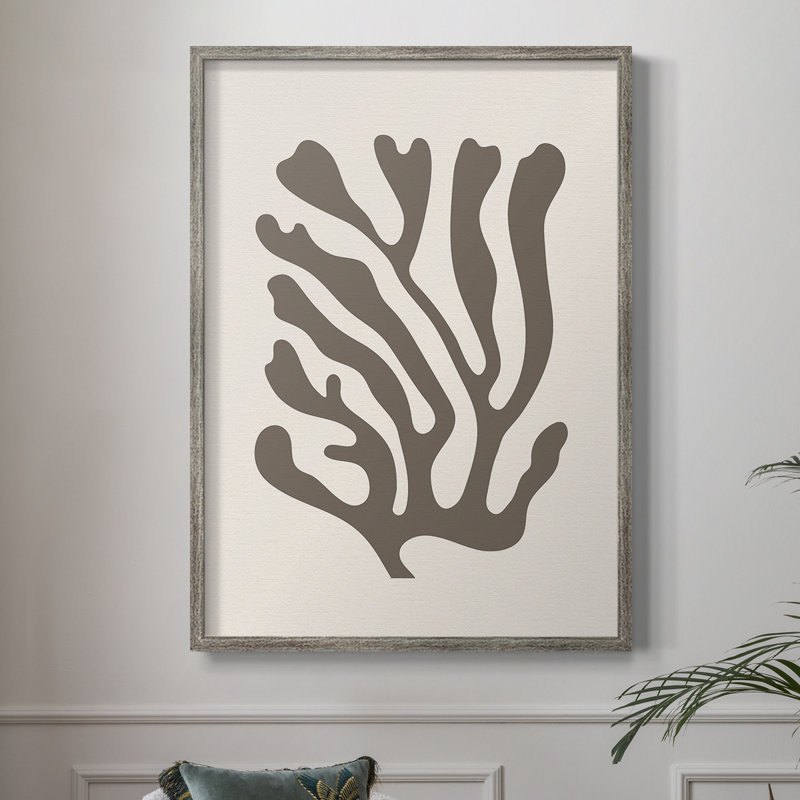 Matisse CC XXXII, reproduction encadrée - bois massif, Argent rétro, H 21 po x l 17 po