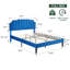 Grand lit tapissier avec 2 tables de chevet - Ensemble de chambre à coucher moderne-652990925